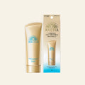 Anessa Perfect UV Sunscreen Skincare Gel SPF 50+ on a warm ivory background