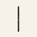 CANMAKE Creamy Touch Liner 01 Deep Black on a warm ivory background